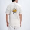 yellow moon lotus linen cotton shirt