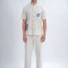 LINEN COTTON SHIRT WITH PRINT