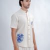LINEN COTTON SHIRT WITH PRINT