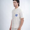 LINEN COTTON SHIRT WITH PRINT