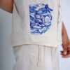 LINEN COTTON SHIRT WITH PRINT