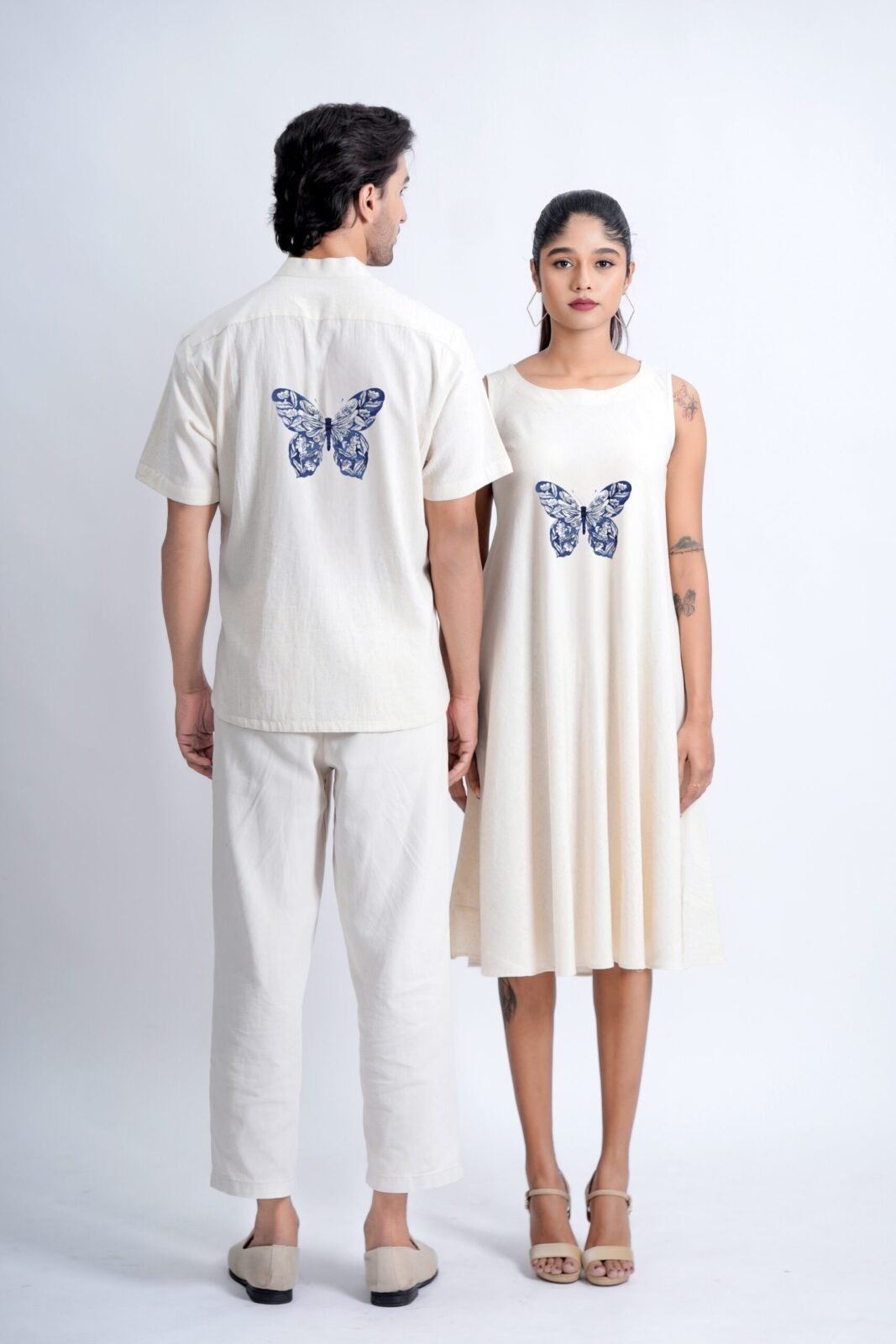 UNIK TOGETHER WEAR INDIGO BUTTERFLY MOTIF