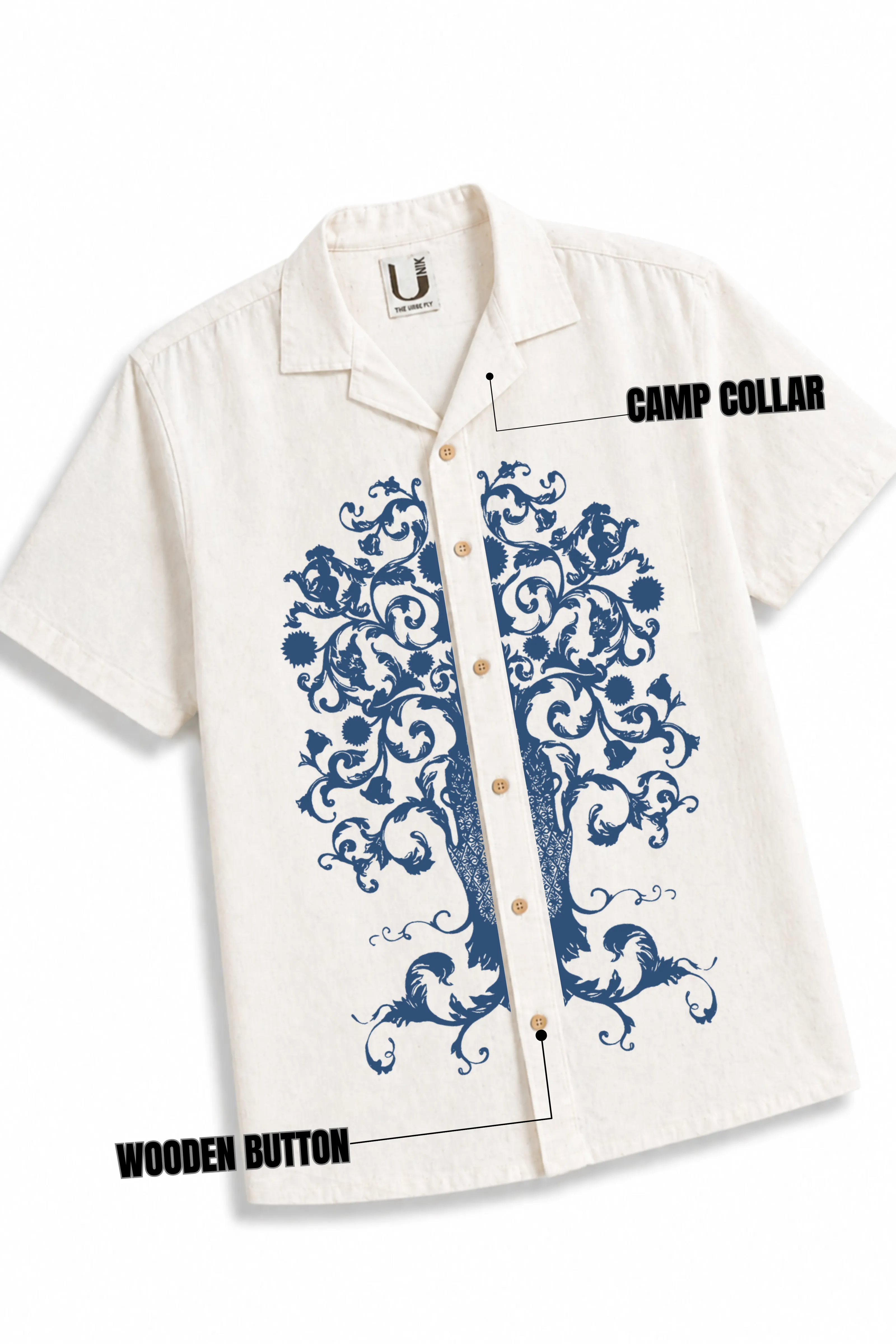 INDIGO TREE LINEN COTTON