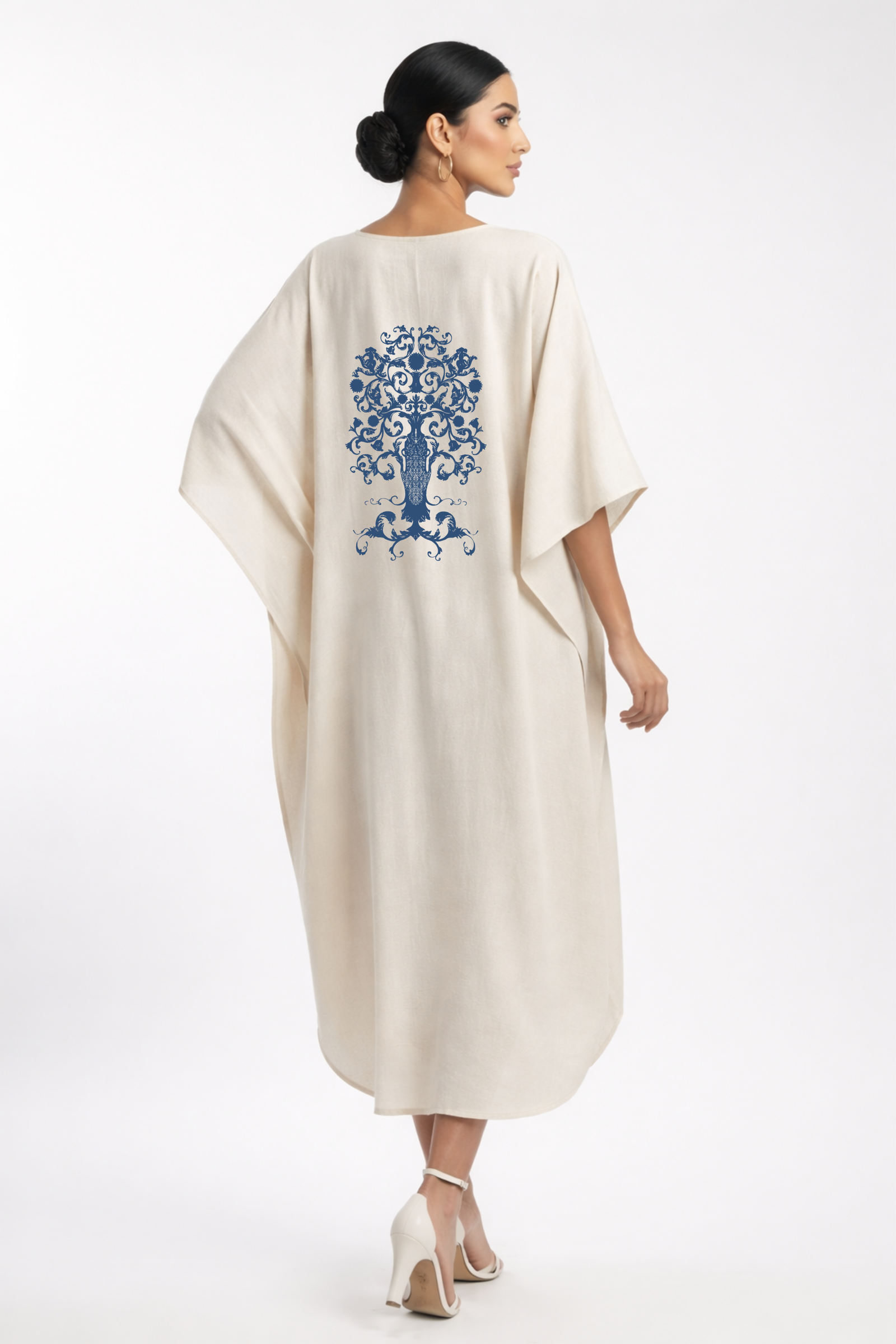 indigo tree kaftan