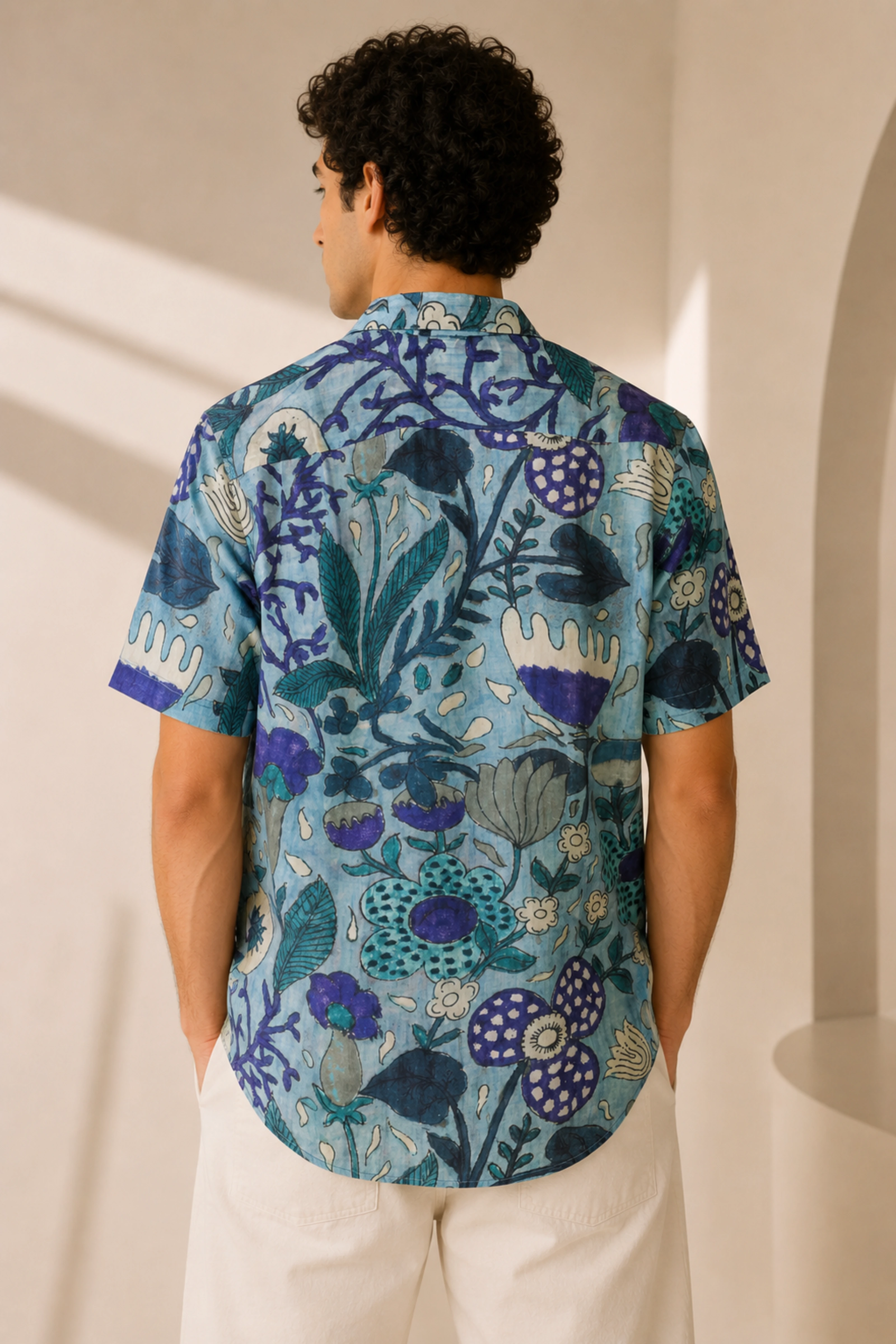FLORAL MUSLIN SILK SHIRT FLORAL MUSLIN SILK SHIRT