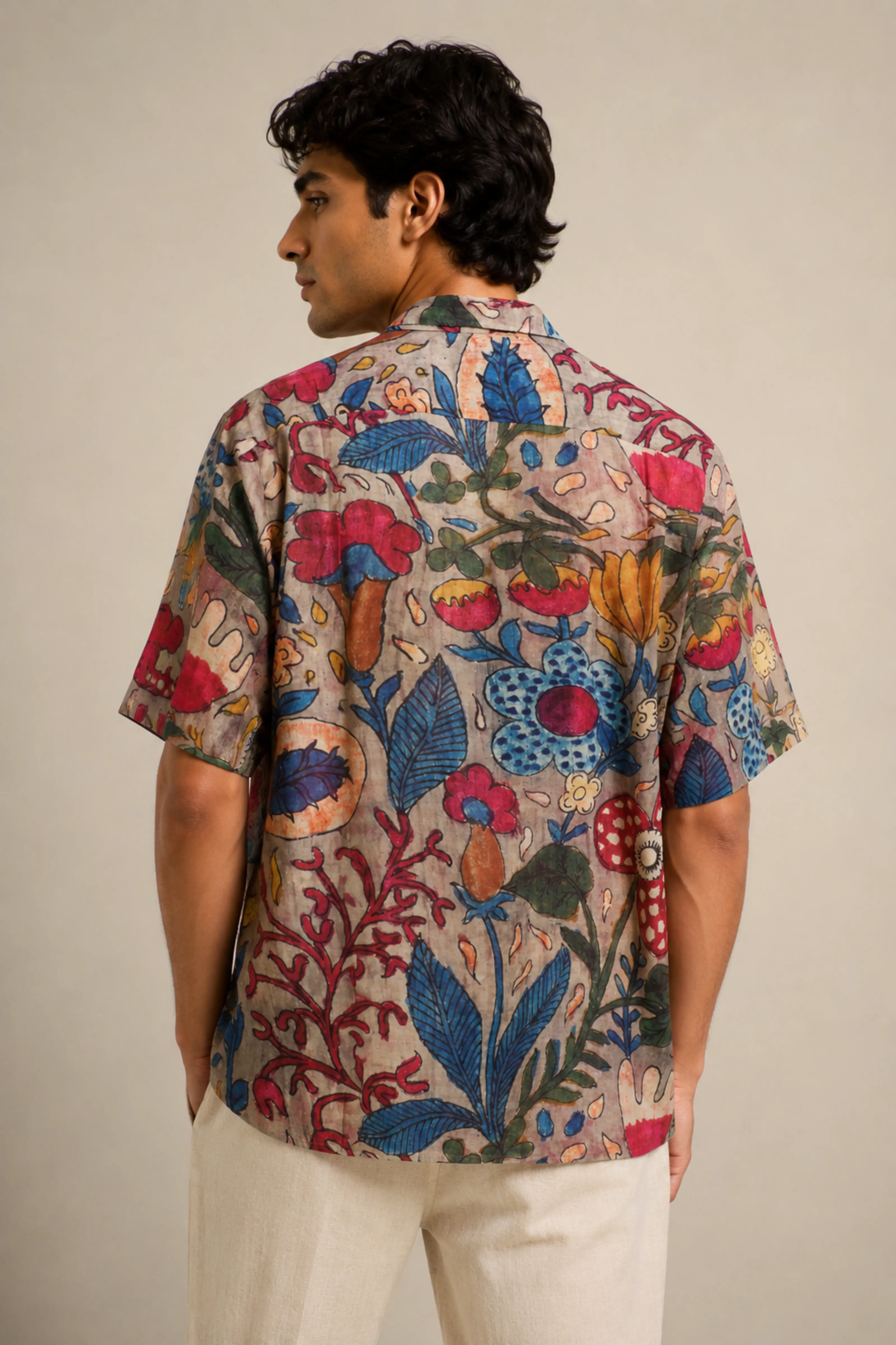 MUSLIN SILK FLORAL SHIRT MUSLIN SILK FLORAL SHIRT