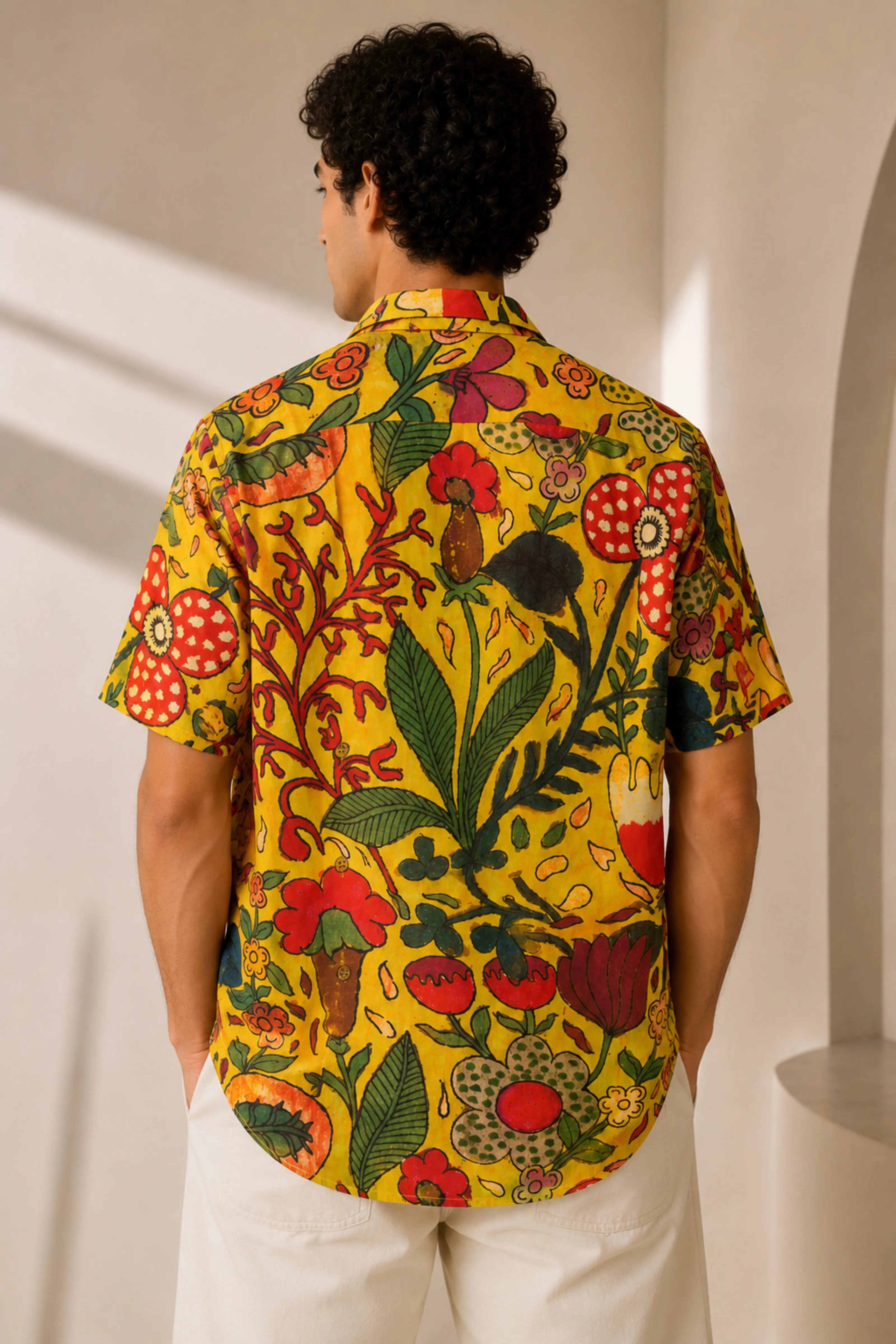 MUSLIN SILK FLORAL SHIRT MUSLIN SILK FLORAL SHIRT
