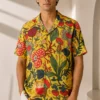 MUSLIN SILK FLORAL SHIRT MUSLIN SILK FLORAL SHIRT