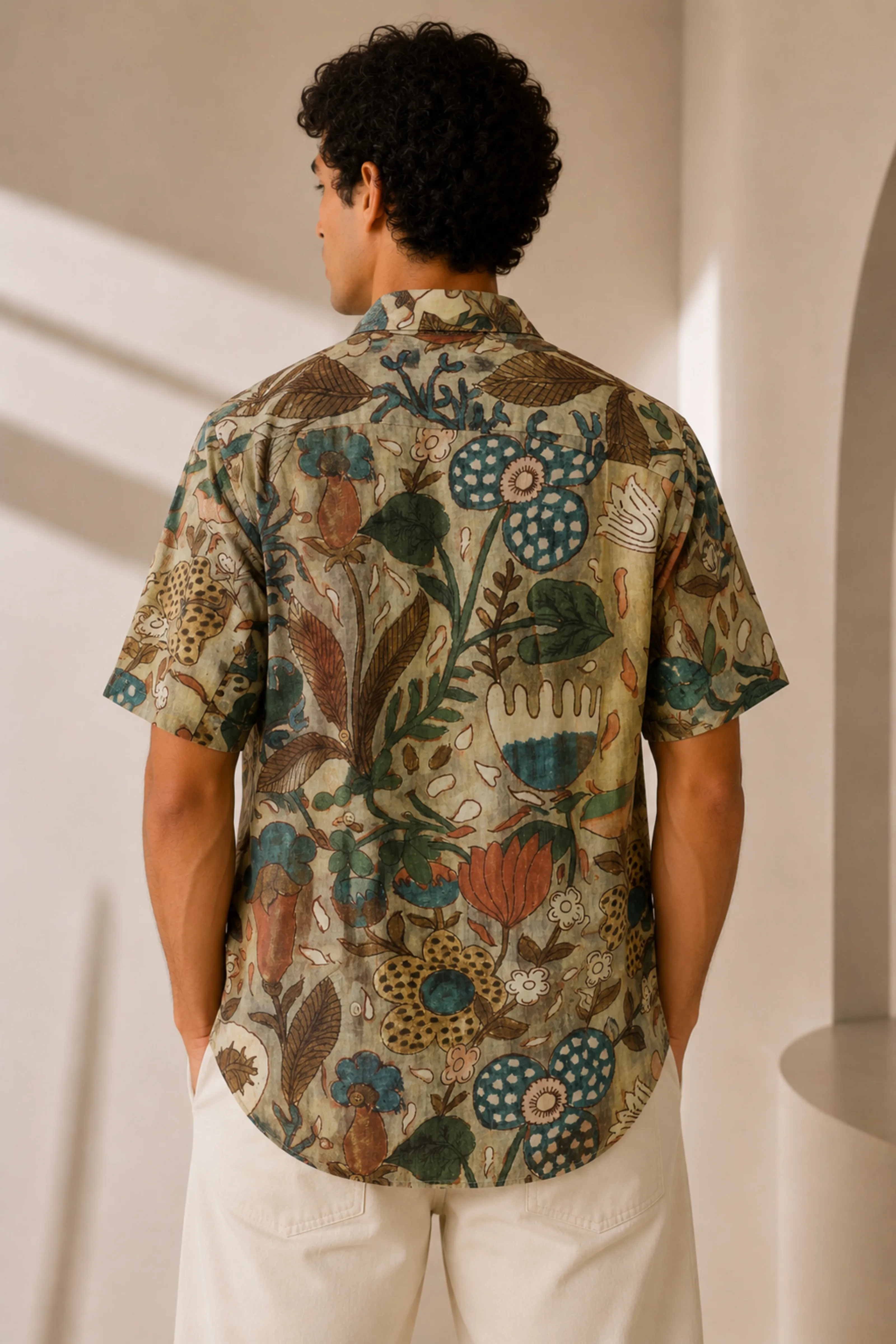 MUSLIN SILK FLORAL SHIRT MUSLIN SILK FLORAL SHIRT