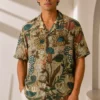 MUSLIN SILK FLORAL SHIRT MUSLIN SILK FLORAL SHIRT