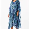 MUSLIN SILK FLORAL KAFTAN MUSLIN SILK FLORAL KAFTAN