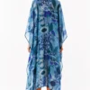MUSLIN SILK FLORAL KAFTAN MUSLIN SILK FLORAL KAFTAN
