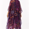 FLORAL MUSLIN SILK KAFTAN FLORAL MUSLIN SILK KAFTAN